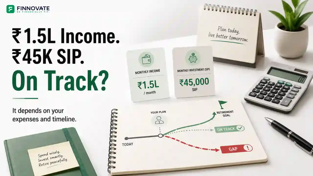 I Earn Rs 1.5 Lakh a Month and Invest Rs 45,000 in SIPs. Am I on Track?