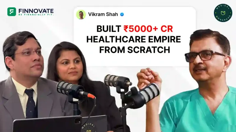 Dr. Vikram Shah of Shalby Hospitals sharing his entrepreneurial journey on the Medical Monarchs podcast