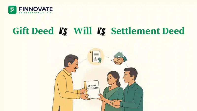 Gift Deed vs Will vs Settlement Deed Blog Banner