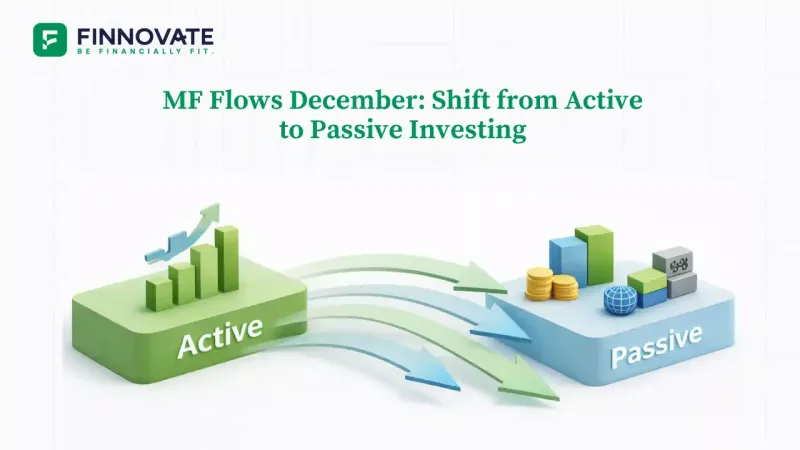December mutual fund flows showing a shift from active equity funds to passive and multi-asset investments