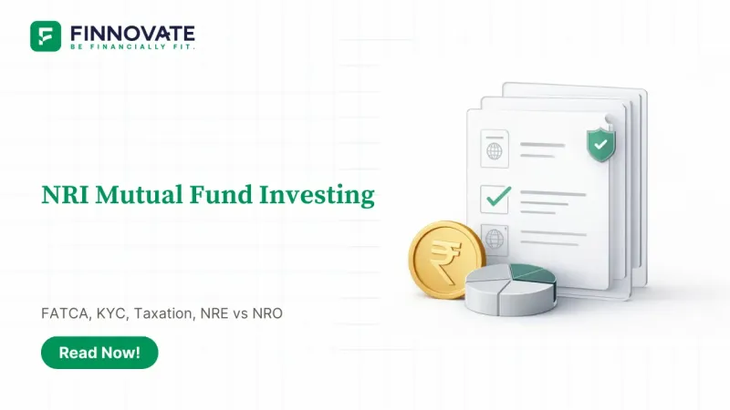 3D illustration of NRI mutual fund compliance steps like KYC and FATCA for investing in Indian mutual funds.