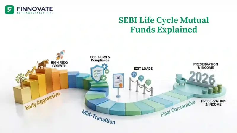 SEBI's New Life Cycle Mutual Funds Explaination 3D Blog banner